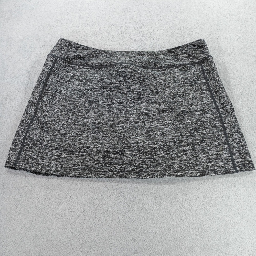 BlevonH Womens Active Skort Grey XL Space Dye Built-in Shorts